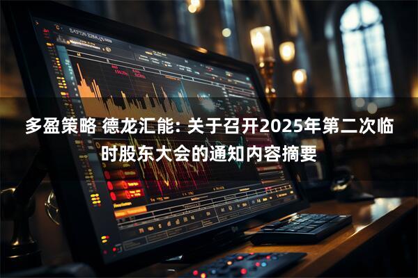 多盈策略 德龙汇能: 关于召开2025年第二次临时股东大会的通知内容摘要